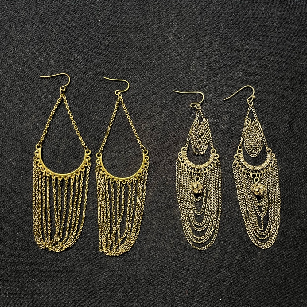 Chain Chandelier Earrings Set